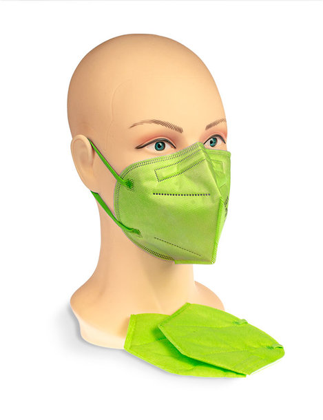 FFP2 Maske, hellgrün, Gr. L