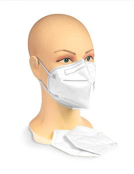 FFP2 Maske, weiß, Gr. L